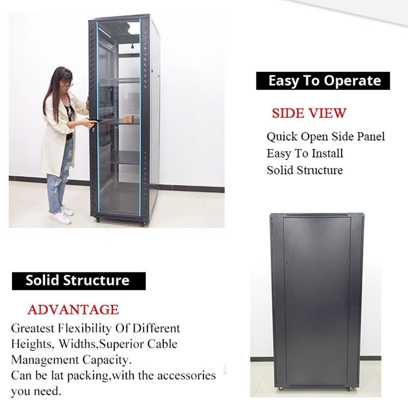 Indoor Floor Standing 19&quot; Rack Server Racks and Network Cabinet