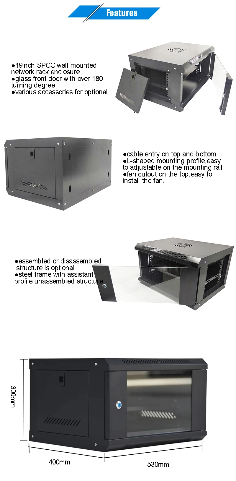 6u Server Rack for Open-Rack Systems