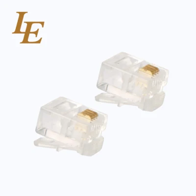 Gold-Plated Rj9 Modular Connector 4p4c Plug for Telephone