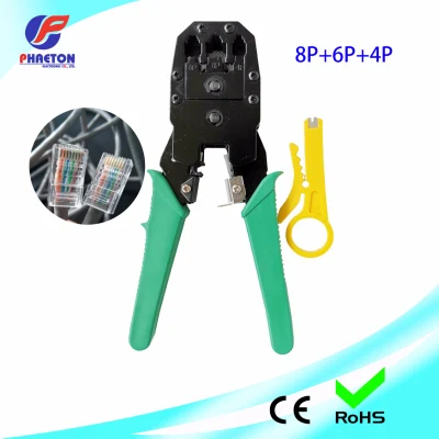 4p 6p 8p 3 in 1 Networking Ethernet Stripper Wire Stripping Network Tool Wire Cutter Cable Modualr RJ45 Crimper Tool