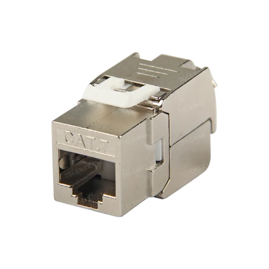 Cat7 RJ45 Keystone Jack, Toolless STP Keystone