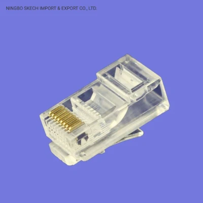 UTP RJ45 8 Pin 2 Tips CAT6 Modular Plug for Network LAN Cable 8p8c Ethernet Cable Crimp Connector