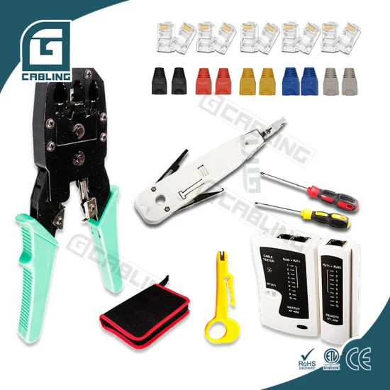 Gcabling Computer Hand Crimping RJ45 Connector Cat 5 Cable Repair Networking Installation Tool Kit