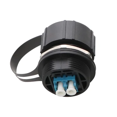 IP67 Odva LC Duplex Fiber Optic Adapter Waterproof