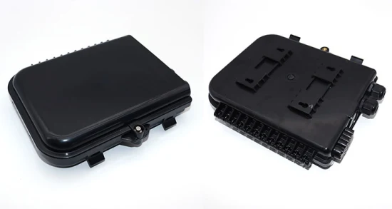 1X8 Black ABS PC Optic Fiber Distribution Terminal Box