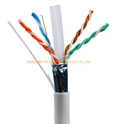 Leading Manufacturer Cables Cat 6A LAN Cable FTP SFTP 23AWG 100% Copper 0.57mm PVC LSZH PE Jacket F-Test