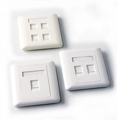 Cat5e CAT6 RJ45 Face Plate 86 Type Single Dual Port Network Face Plate